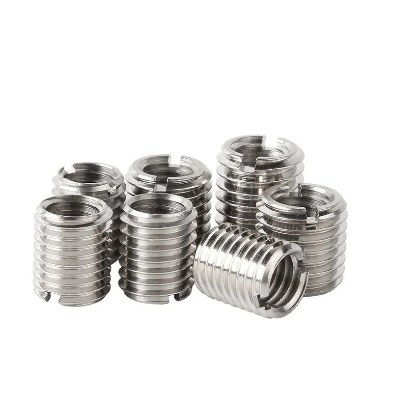 M2 M2.5 M3 M4 M5 M6 M8 M10 M12 Slotted Inside Outside Self Tapping Thread Insert Adapter Screw Nuts Sleeve Converter Nut