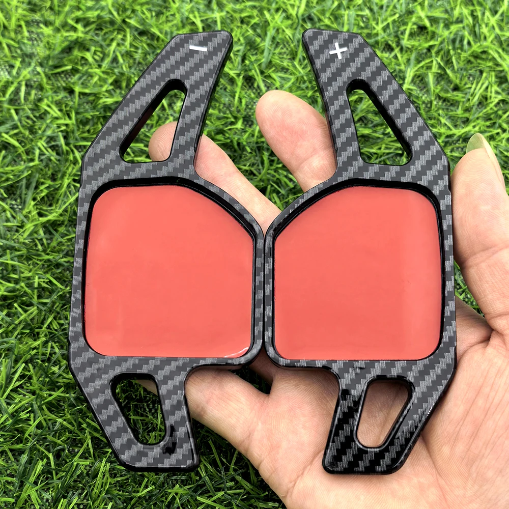 Alta qualidade 2 pçs volante do carro pá shift estender extensão shifter para audi a3 s3 a4 s4 b8 a5 s5 a6 s6 a8 r8 q5 q7 tt