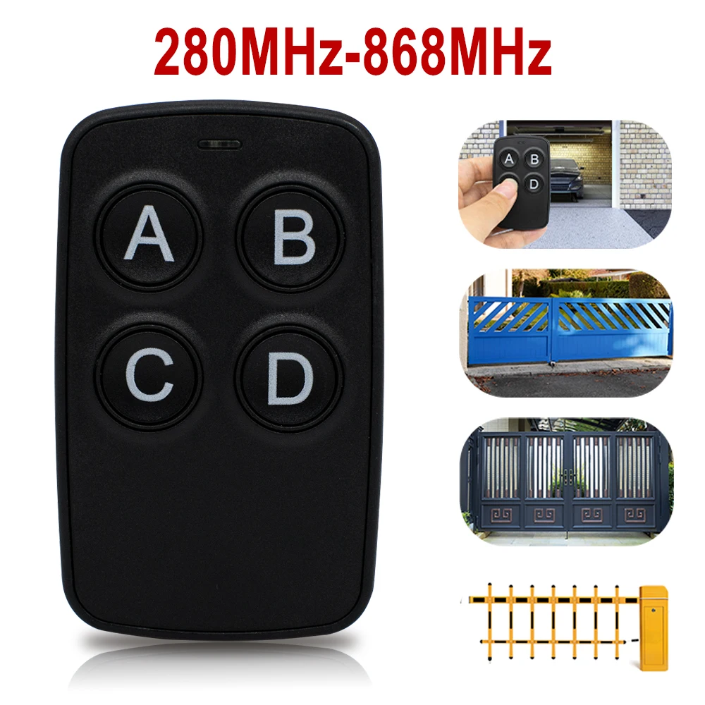 

Multi-frequency 280-868mhz Universal Garage Control Door Remote Controller Gate Control 433mhz 315 390 Rfid Duplicator Key Fob