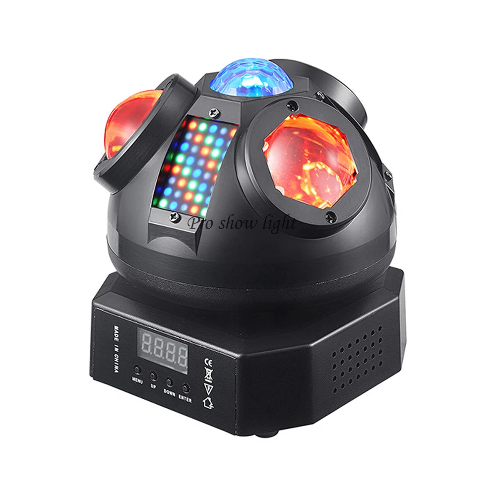 Magic Ball Moving Head Lights 60W 3IN1 Effect LED Stage Strobe Light Remote Control LED Beam Lights For DJ Disco Club Show Decor