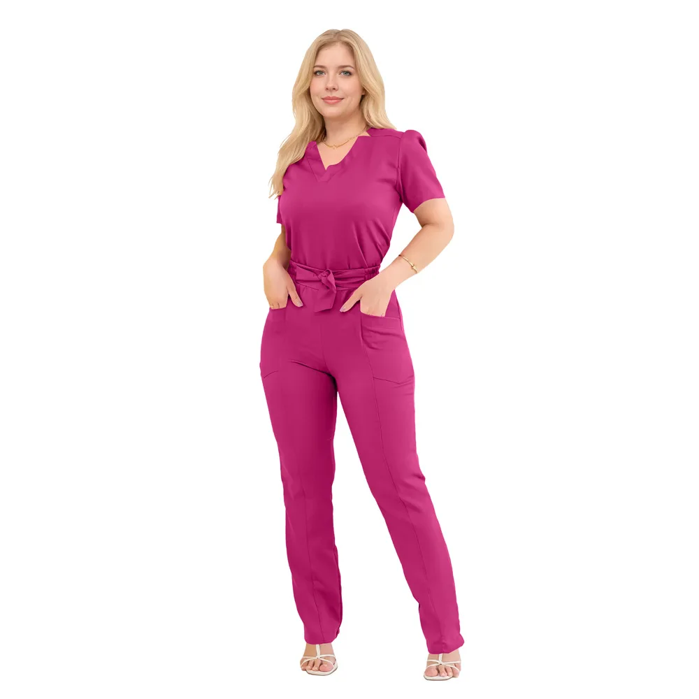 الزي الجراحي امرأة التمريض المقالات الزي السريري النساء الدعك الطبية مجموعات الممرضات التجميل ملابس العمل الملحقات