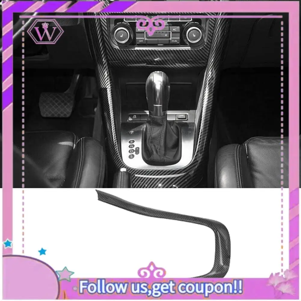

Latest Carbon Fiber Central Console Gear Shift U-Type Cover Trim Frame For Golf 6 MK6 2008-2012 Accessories