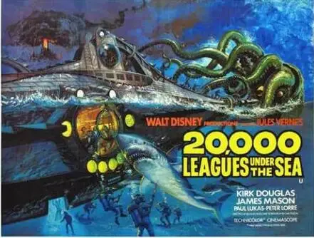 20,000 LEAGUES UNDER THE SEA Movie Art print Silk poster Home Wall Decor