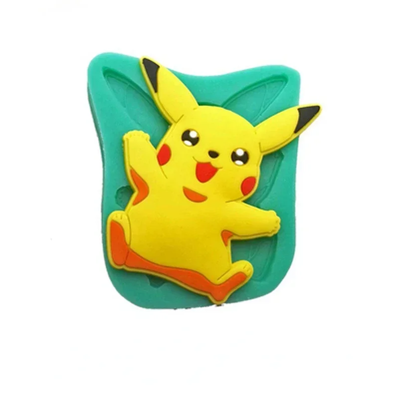 Pokemon Pikachu Cake Mold Ice Cube Mould Kitchen Biscuit Mousse Chocolate Mould Pudding Jelly Handmade Baking Tools for Oven