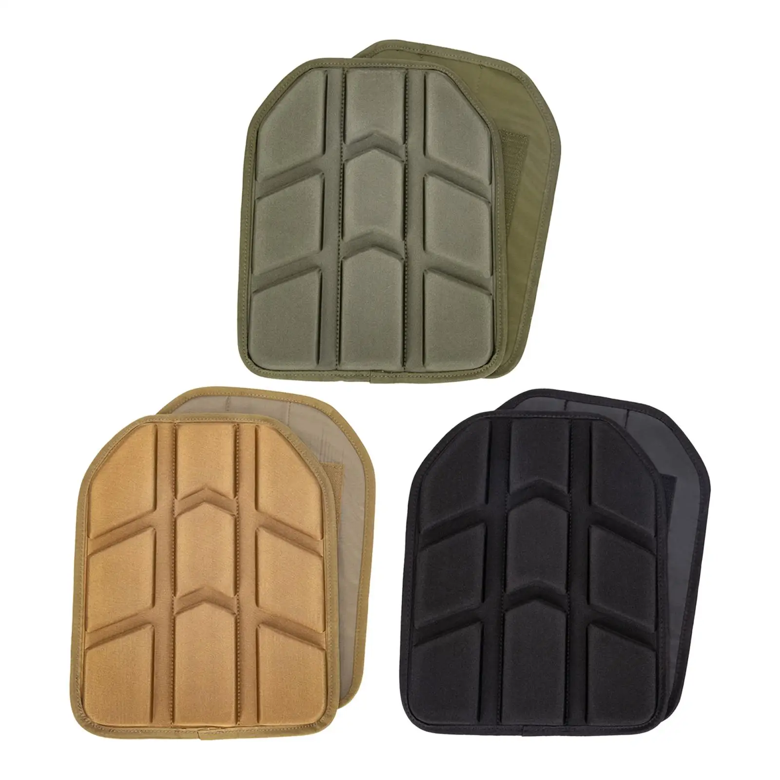 2Pcs Shock Plates Breathable Body Carrier Vest Adjustable Sapi Shock Plate Vest Plates for Extreme Play and Adventuring Airsoft