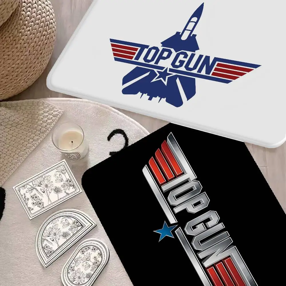 Film T-Top G-GunS Bathroom Mat Non-Slip Laundry Room Mat Laundry Decor Balcony Child Living Room Toilet Rug