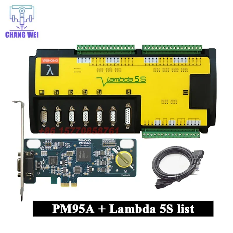 Hot!Weihong 4-Axis 5-Axis Motion Control System Cnc Controller Pm95A Lambda5S Software Ncstudio For Cnc Router