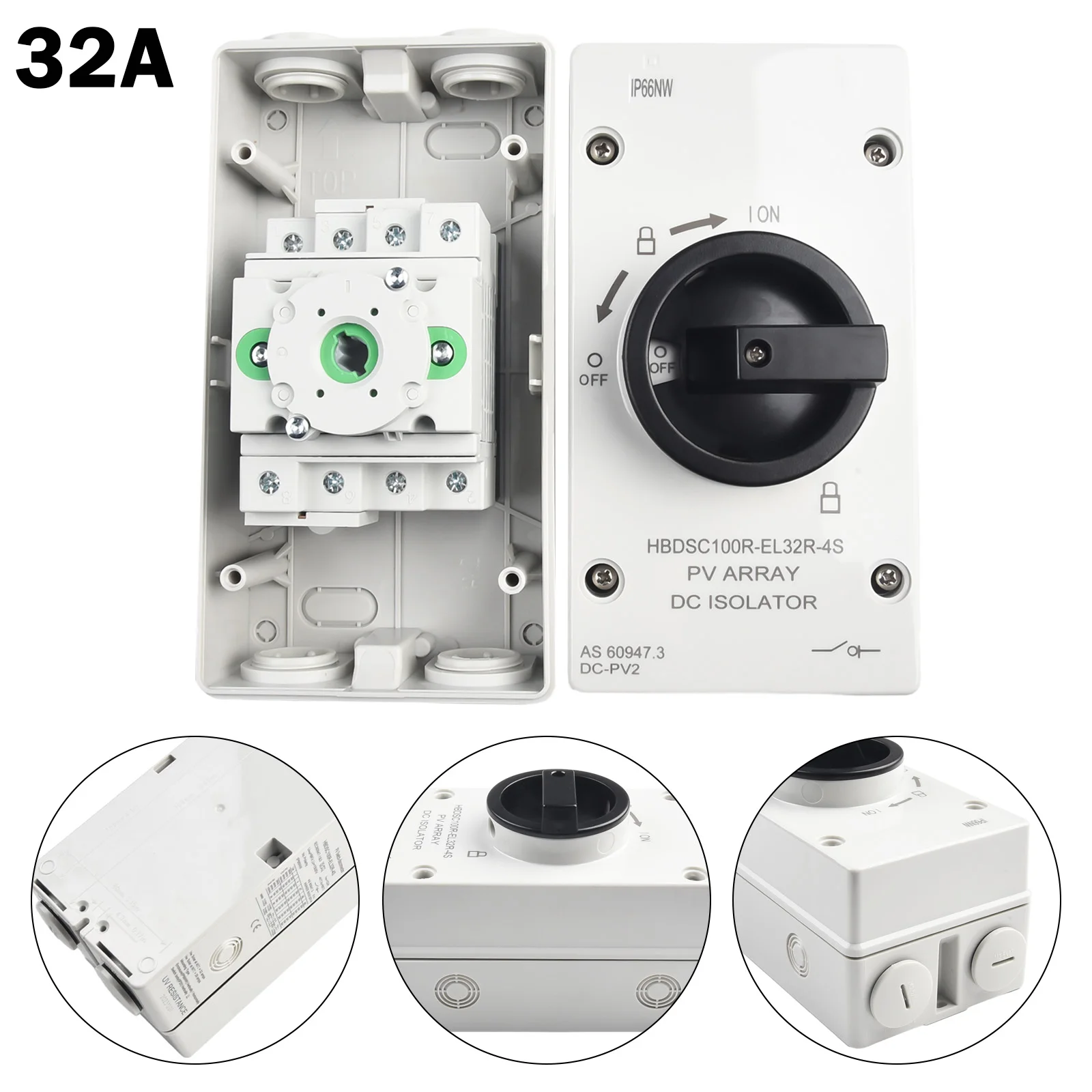 

New Isolation Switch Isolation Switch 000 Times 100 32A 1000V 50/60HZ For Photovoltaic Systems From 300V To 1000V