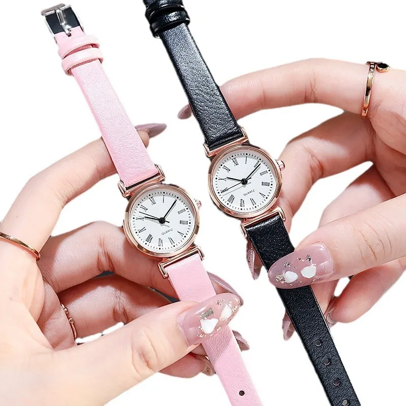 Cross-border hot sale female students digital Roman scale fine belt watch simple and exquisite ladies watch