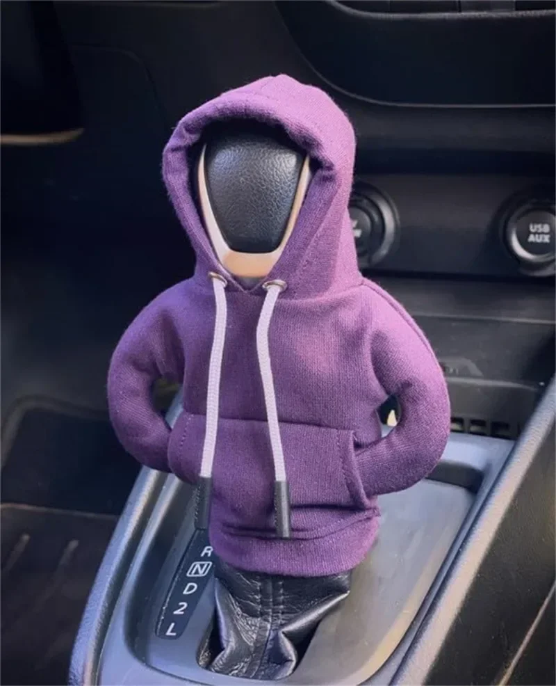 Hoodie Car Gear Shift Cover Fashion Gearshift Hoodie Car Gear Shift Knob Cover Manual Handle Gear Sweatshirt Change Lever Cover