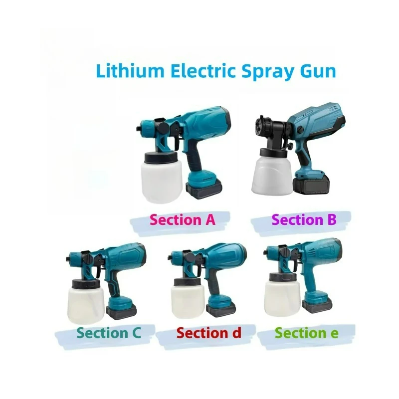 Portable Cordless Spray Gun with 2000PSI Pressure OEM Electric Airless Paint Sprayer for Automotive Furniture and DIY Projects