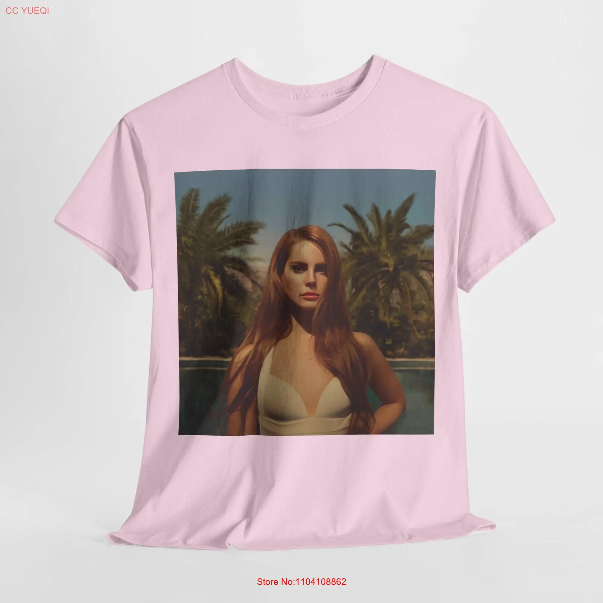 Lana Del Rey T Shirt Born to Die Album Cover Summertime Sadness Ultraviolence Retro Vintage Heavy Cotton