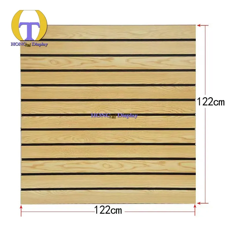 

Custom.Professional Manufacturer's Modern Design Slat MDF Panel P2 Supermarket Retail Shop Display Slatwall