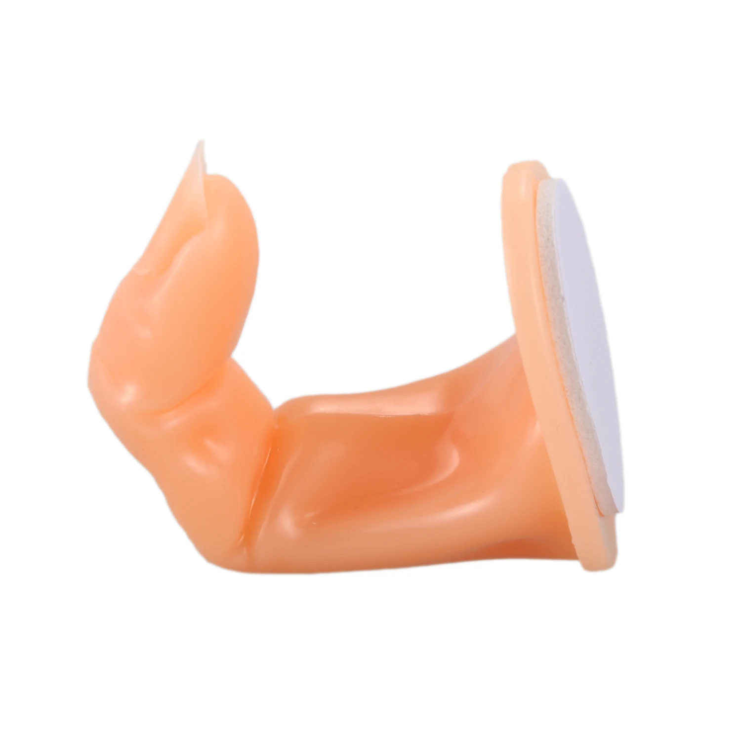 AT17 Maniquí de dedo postizo para entrenar Gel Acrílico Fibra de Vidrio Nail Art-Naranja.