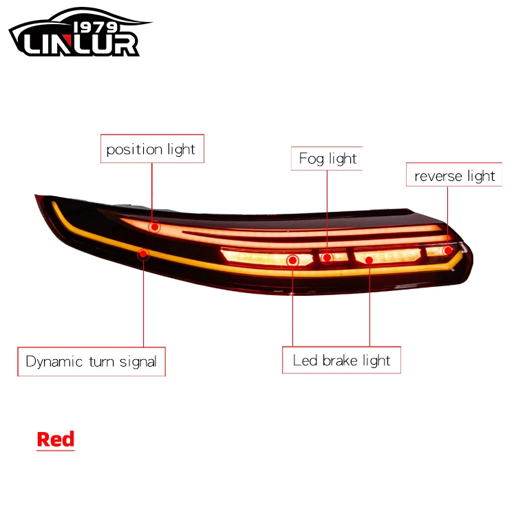 [1979ll]Car Rear Lights 2009 2016 2014 2010 970 Taillights Upgrade to 2023 LED Tail Lights for Porsche Panamera 970 970.1 970.2