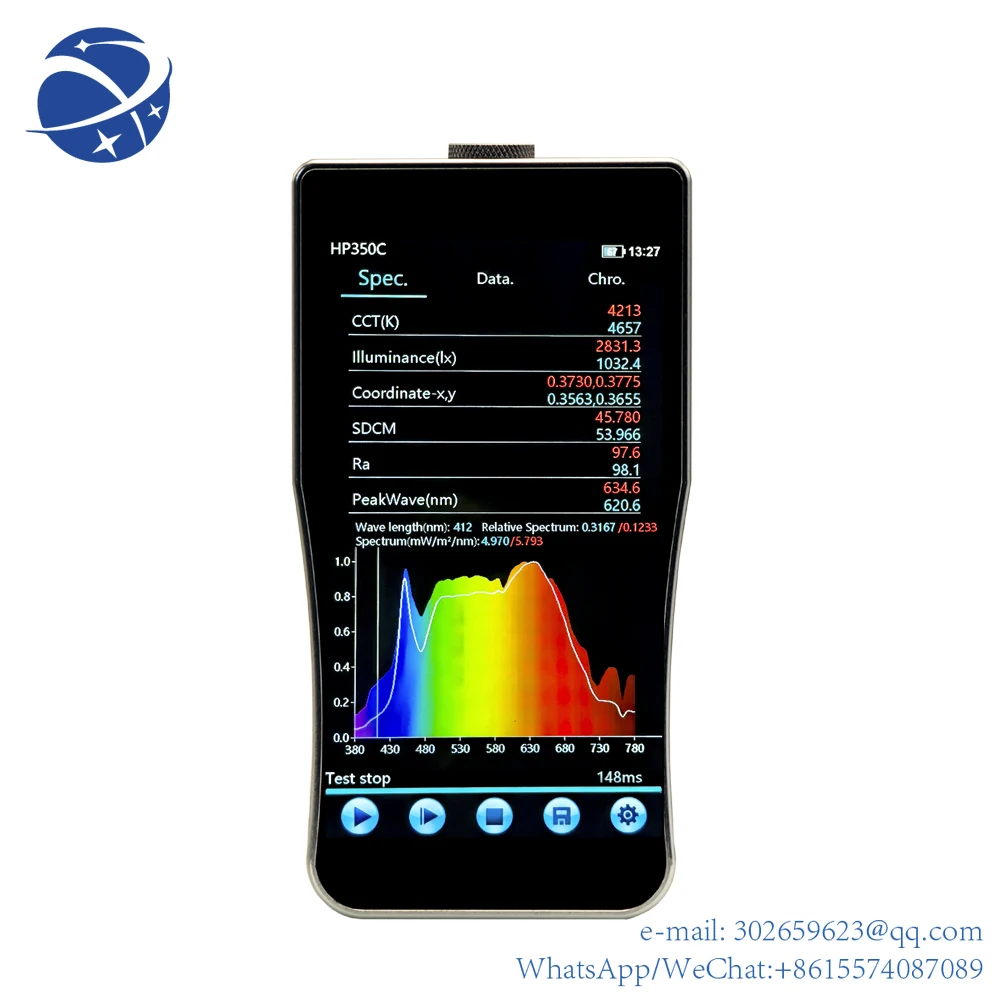 

yyhc HP350C 380-780nm Hot selling Spectrometer Handheld Spectrum Radiometer