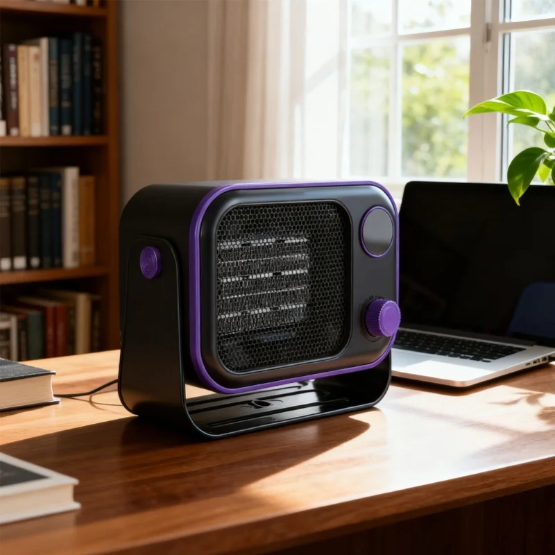1200W Portable PTC Ceramic Heater Quiet With Temperature Display Overheat Tip Over Protection For Home Office