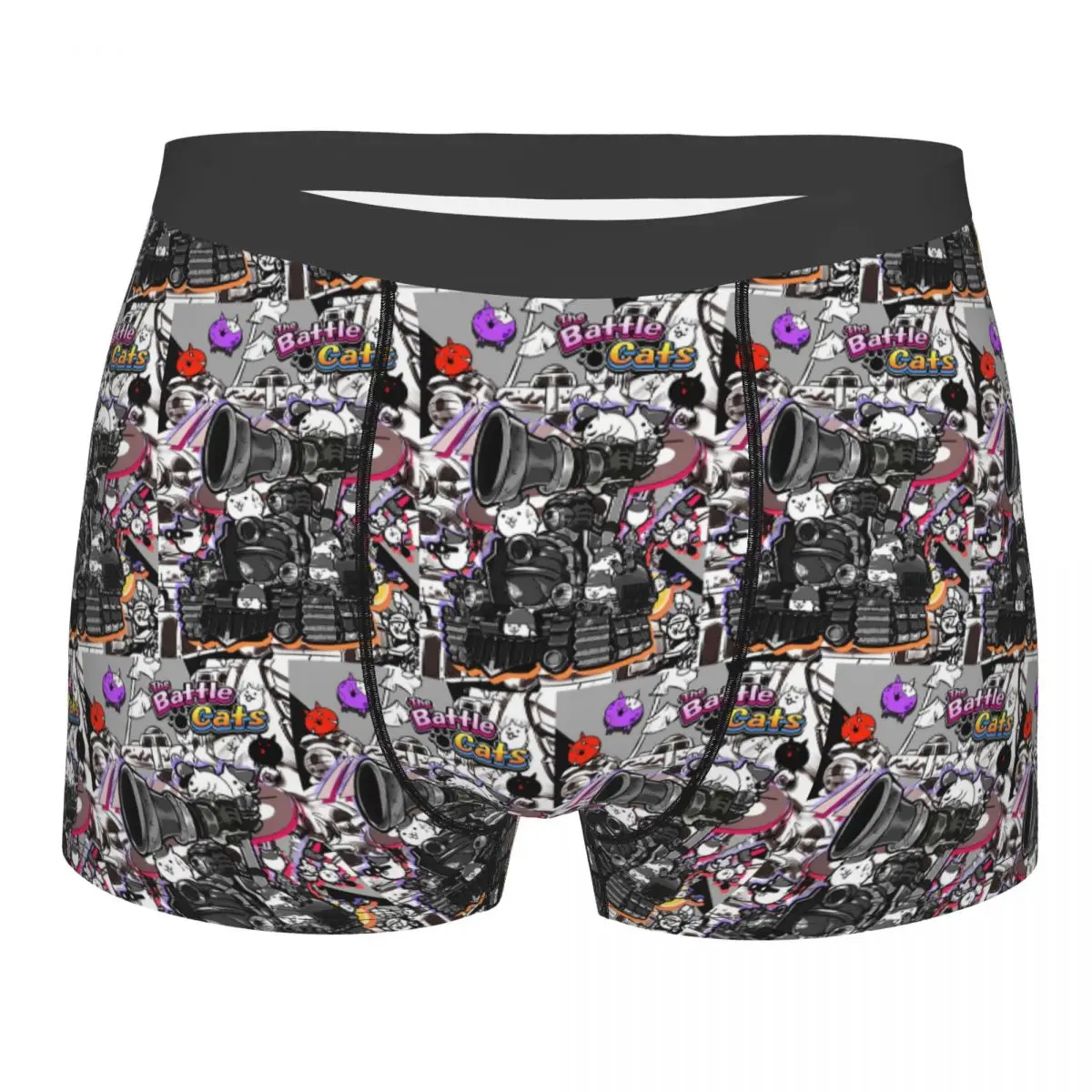 Boxer Underpants Shorts Battle Cats Siege Engine Panties Men Comfortable Underwear for Homme Man Boyfriend Gift
