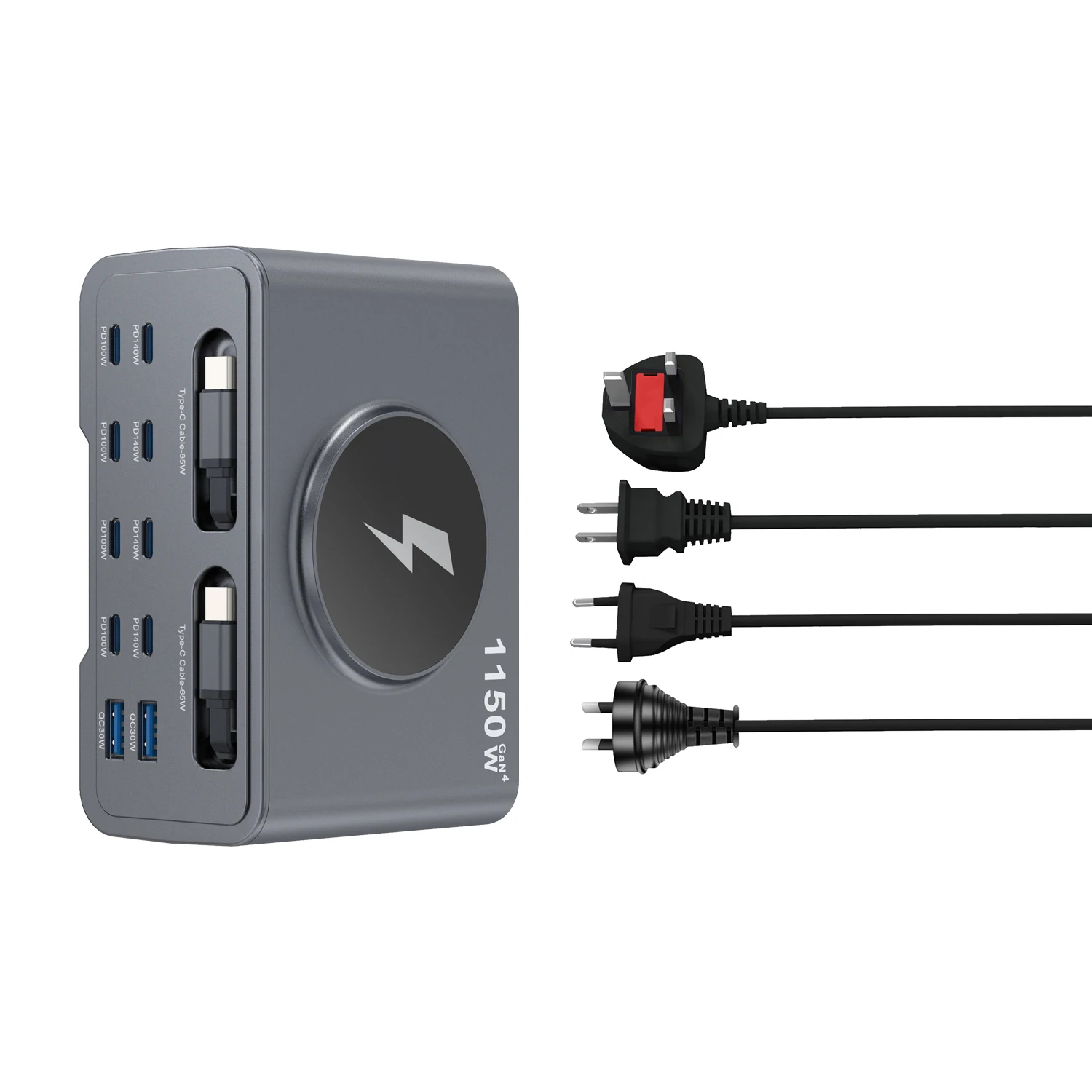 1150w-desktop-multi‑port-charging-station-fast-charger-with-magnetic-wireless-charger-for-multiple-devices-laptop-phone