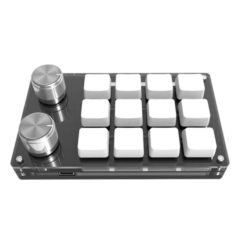 

Programming Macro Custom Knob Keyboard RGB 3 Key Copy Paste Mini Button Photoshop Gaming Keypad Mechanical Hotswap Macropad