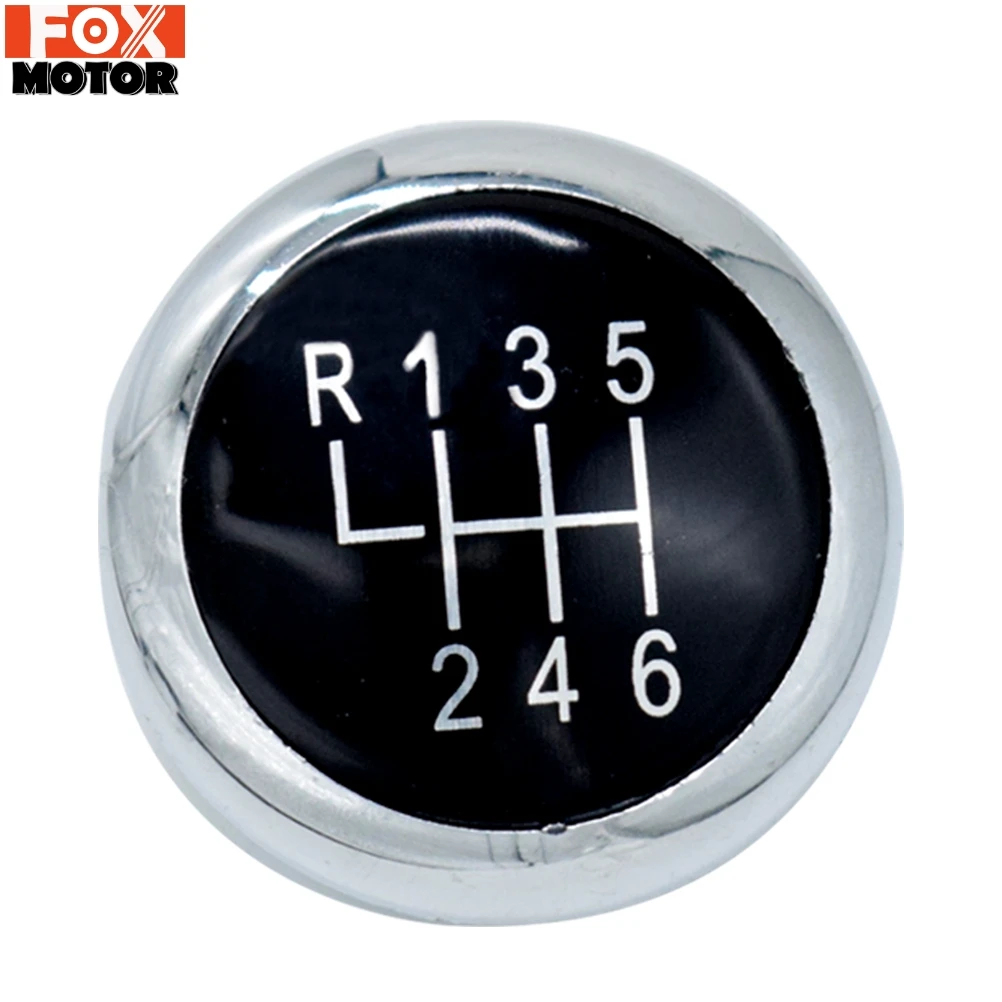 6 Speed Car Gear Knob Cap Cover Chrome Shifter Head Cover For VW Passat B6 2005-2011 B7 2010-2014 CC 2009-2012