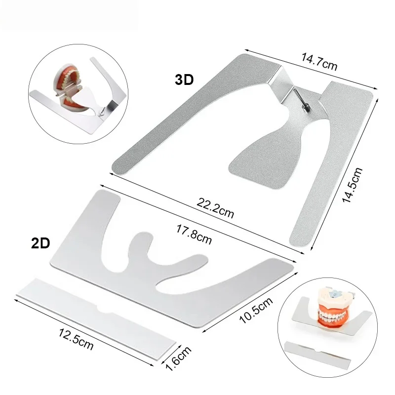 Dental Orthodontic 2D/3D Occlusal Maxillary Casting Jaw Fox Plane Plate Complete Denture Three-Dimensional Dentist Tools