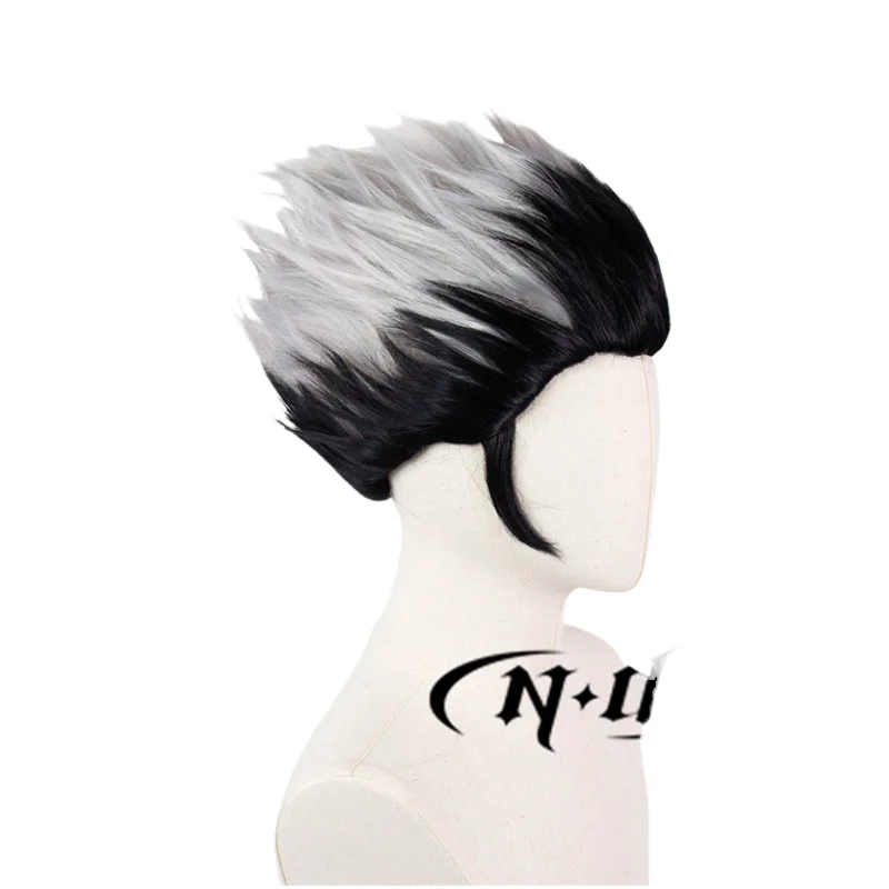ND Kotaro Bokuto Parrucca Cosplay Parrucchino Haikyu Anime Cosplay Parrucca per capelli Resistente al calore per Comic Con Coser Costume Festa a tema