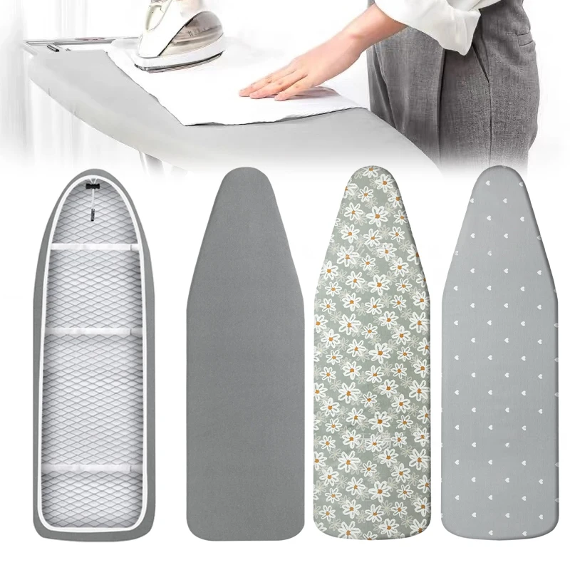 

Printed Cotton Ironing Board Cover Protective Heat Resistant Non-Slip Pad with Elastic Edges Easy Clean Home Cleaner Tool 다리미질
