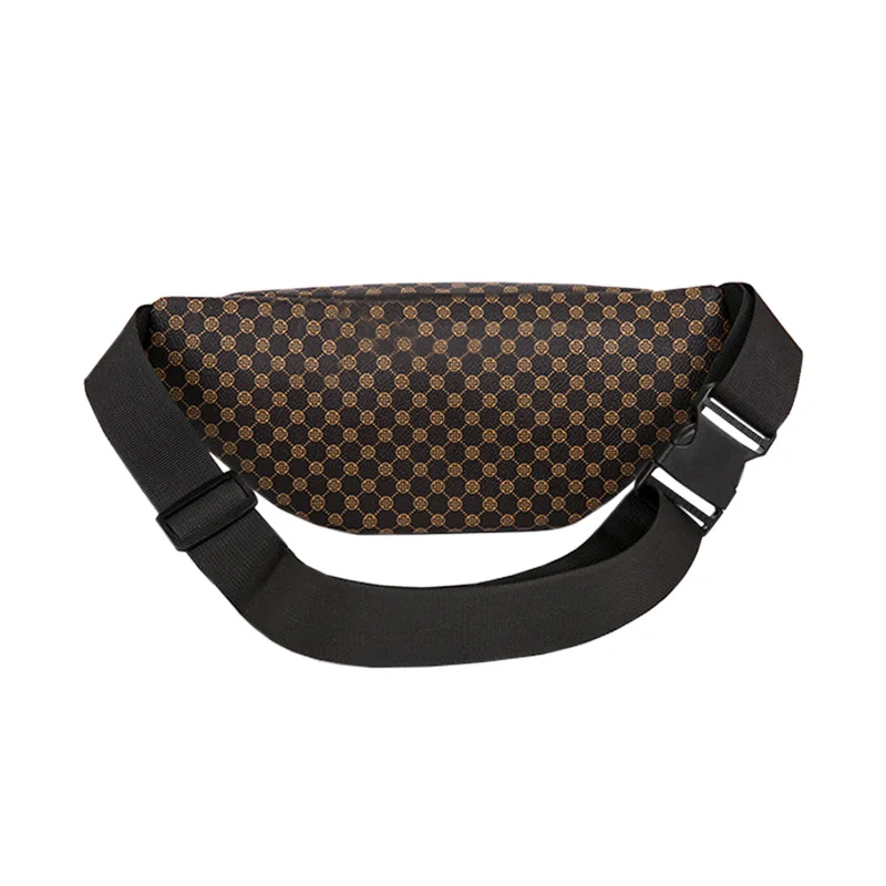 Práctico y versátil bolso de cintura con estampado, correa ajustable multicolor, ligero para uso diario, bolso elegante funcional informal