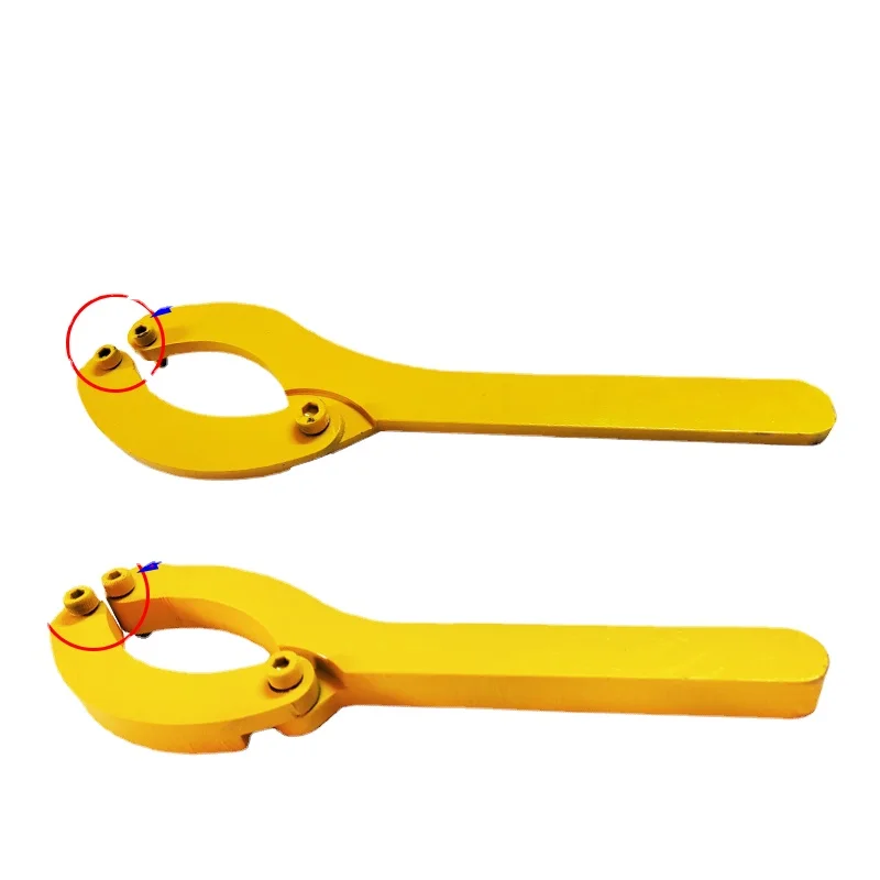 Disassembly tool special hydraulic cylinder practical wrench for disassembling piston hook yellow for sany for Kubota