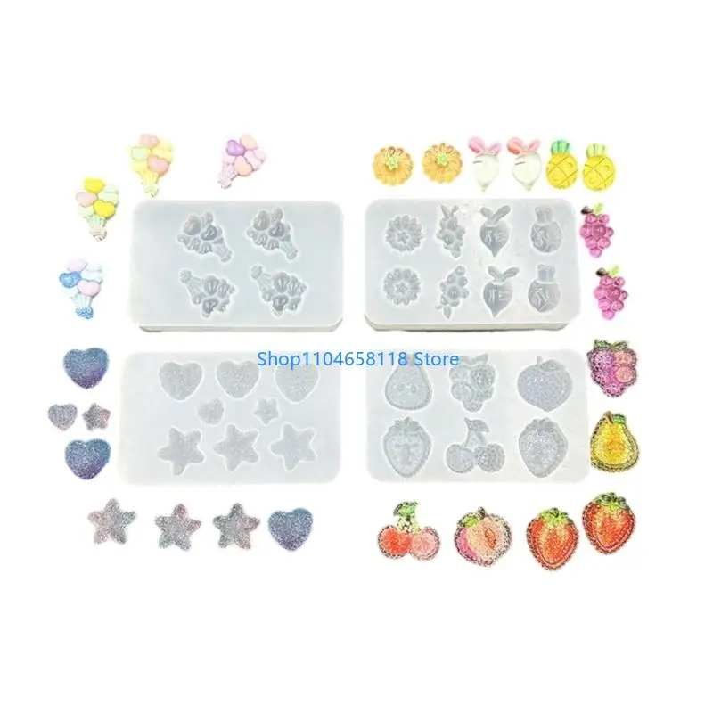 

Silicone Fondant Mould Multipurpose Fruit Chocolate Mould Easy to Clean Designs for Desserts and Cake Accessories