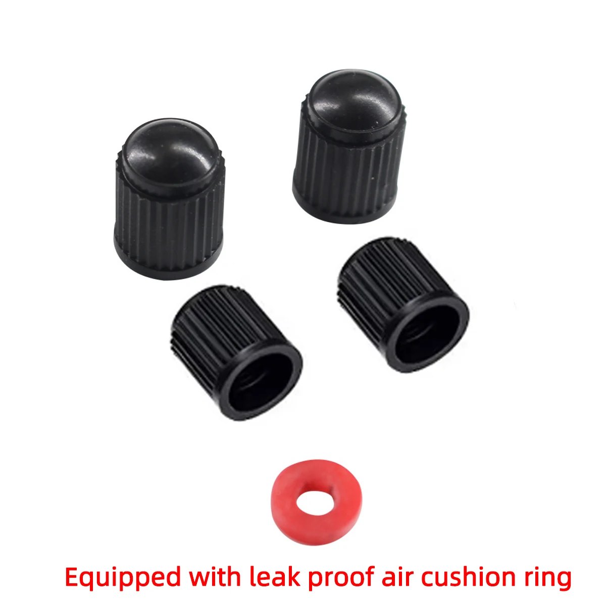 Tire Stem Valve Caps with Rubber Ring Universal Stem Covers rucks Airtight Seal Heavy Duty Cap Decor Covers Dome Shape Dust