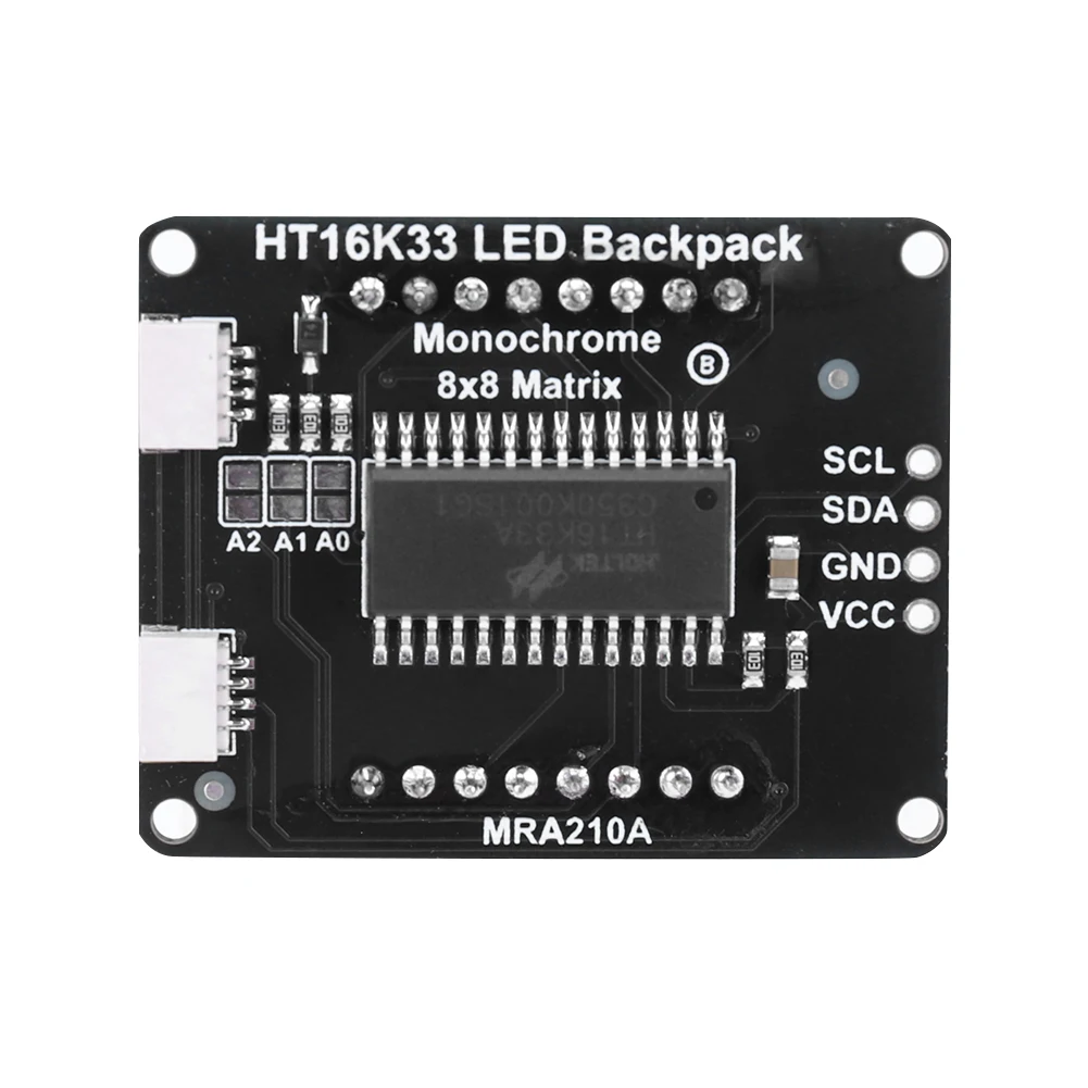 8x8 HT16K33 Dot Led Matrix Module I2C Interface Microcontroller Module 5V MCU LED Display Control Module Compatible for Arduino