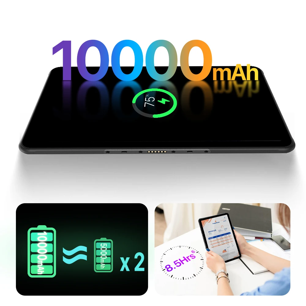 [Weltpremiere] UMIDIGI Active T1 Smart Tablet 11" 2K HD Android 13 Unisoc T616 8GB 128GB 10000mAh Mega Battery Robustes Tablet