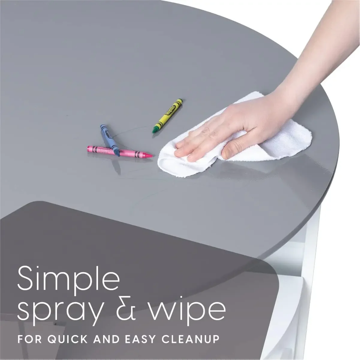 Toddler Table and Chair Set – Round Kids Activity Table With 4 Storage Stools, Nesting Design for Toddlers, Kids Play Table with