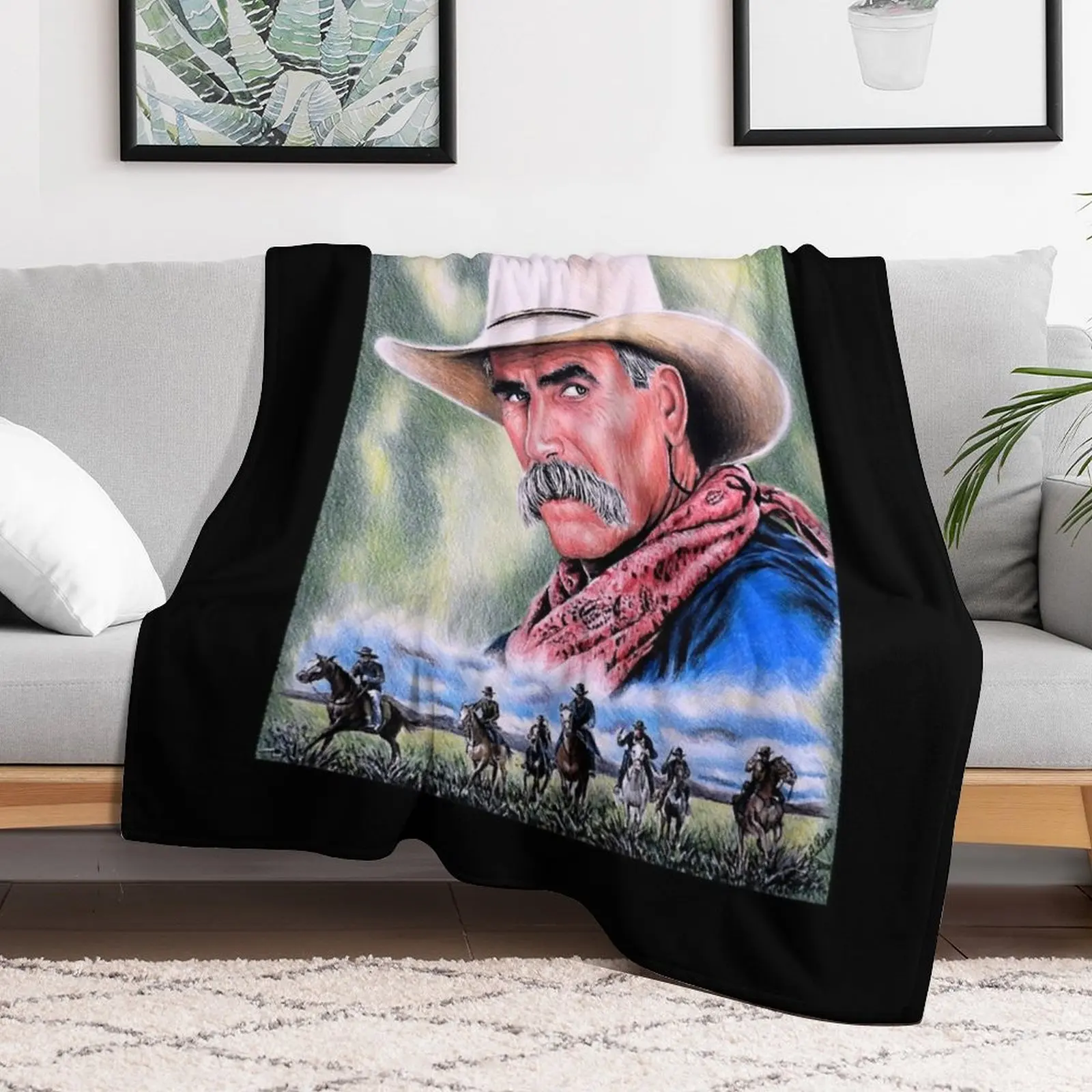 Sam Elliot Actor Received Many National Awards Golden Globe Academy Cowboy Music Throw Blanket