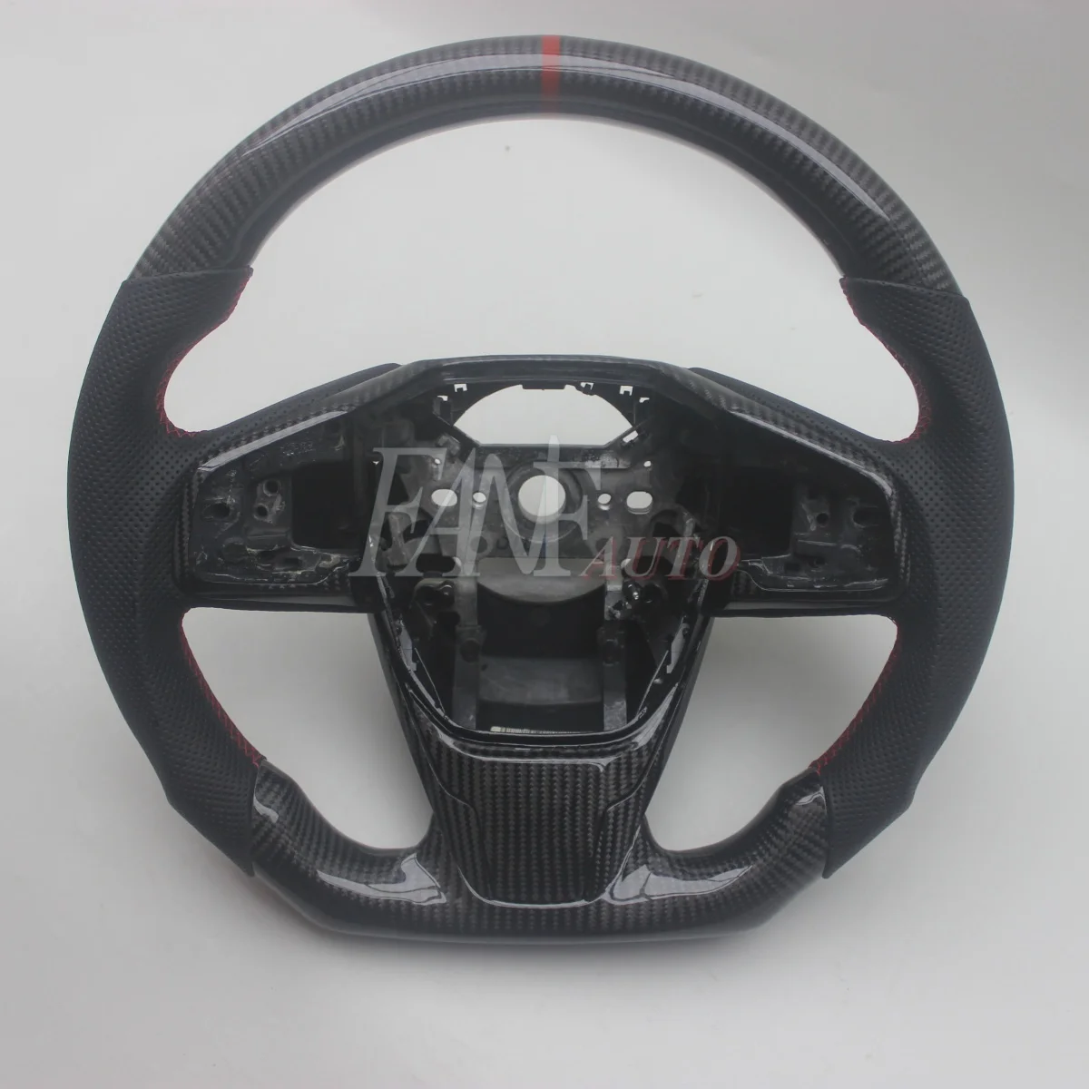 

Замена рулевого колеса из настоящего карбона с кожаной отделкой для Honda Civic 2016-2021 10-го поколения