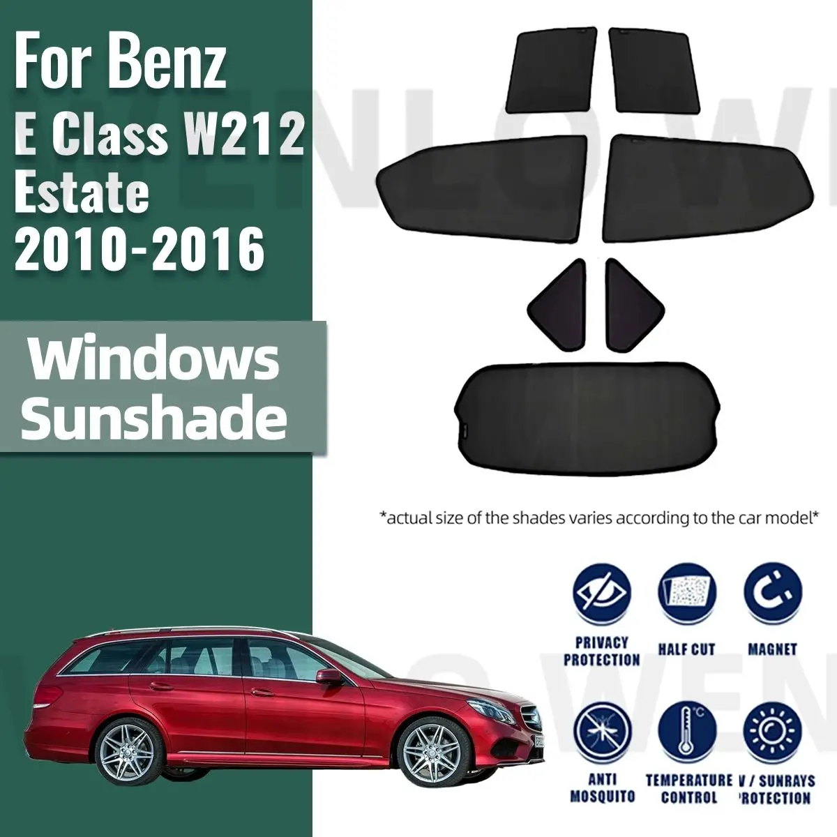 

For Mercedes Benz E Class W212 Estate Avant Wagon 2010-2016 Car Window SunShade UV Protection Auto Curtain Sun Shade Visor