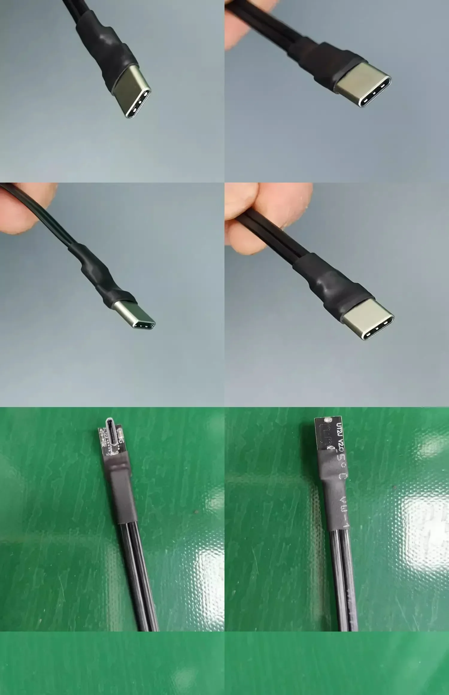 Ultra cienki, 90-kątny kabel USB 2.0 typu C męski na USB C męski kabel przejściowy do ładowania danych Płaski ekranowany przewód do fotografii