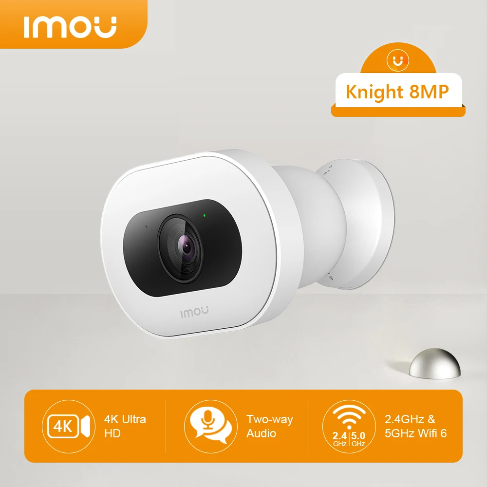 

IMOU Knight 8MP 4K HD Wifi Surveillance Camera AI Detection with Color Night Vision Two-way Talk Dual-band H.265 IP66 Rating