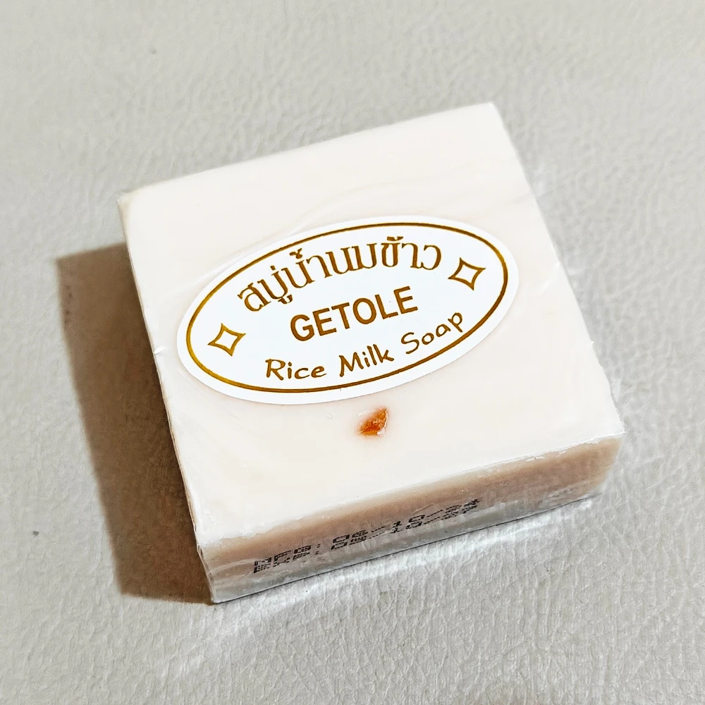 1/2/3 Uds 65g Tailandia jazmín arroz jabón hecho a mano colágeno vitamina piel herramienta de baño arroz leche jabón agentes