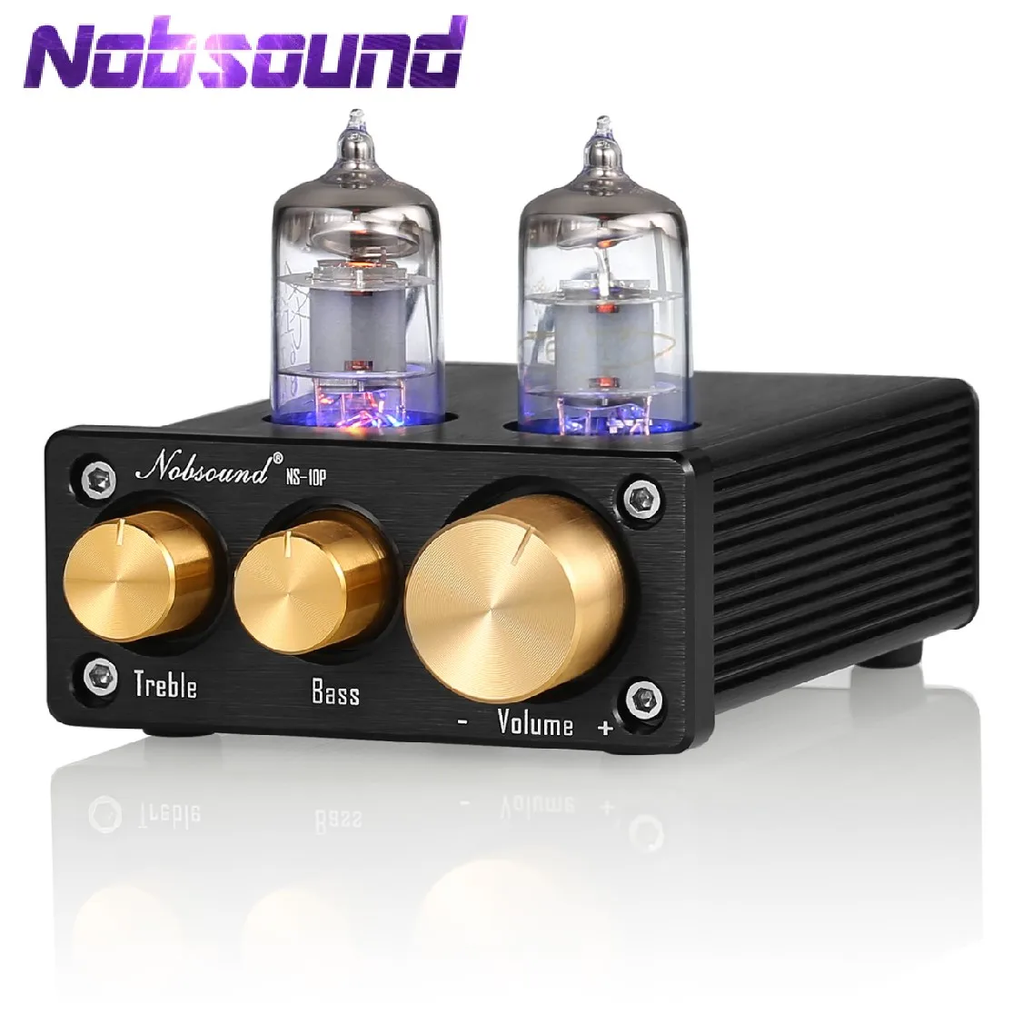 

Return-Douk Audio Nobsound NS-10P Mini Vacuum Tube Preamp HiFi Audio 6J1 Valve Pre-Amplifier With Treble&Bass Tone Control Black Audiophile