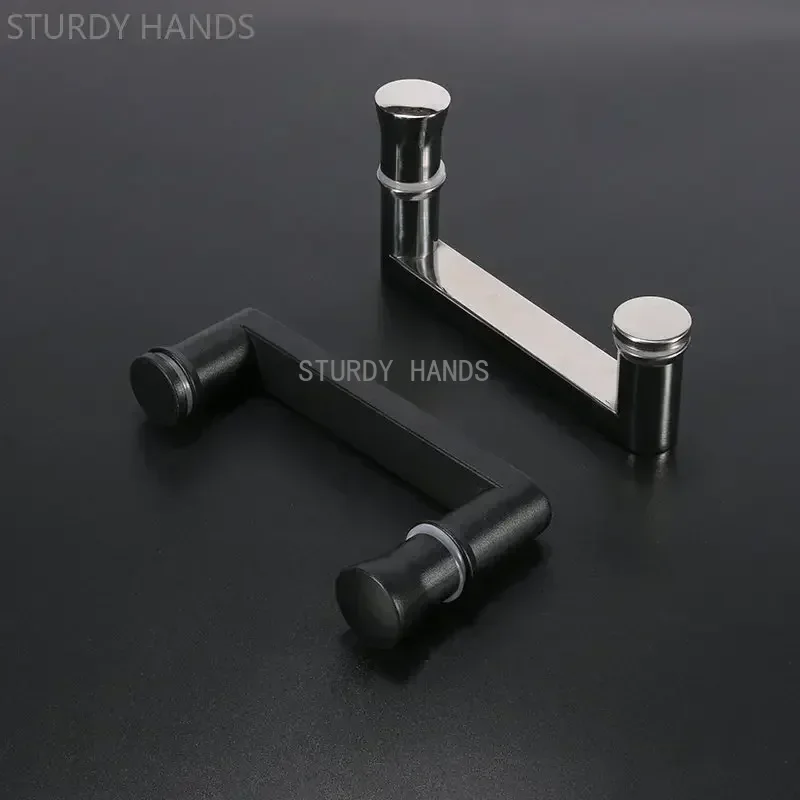 Shower Room Handle Hardware Accessories Bathroom Door Handles Sliding Glass Door Stainless Steel Handle Hole Distance 145mm