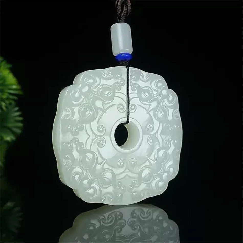 

Натуральный афганский нефритовый кулон «Квартет Божественных Зверей-хранителей» Руи, властный мужской кулон