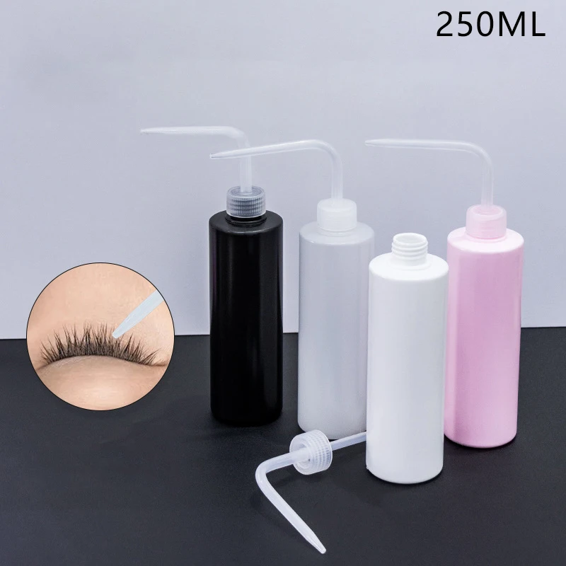 250ml Water Squirt Bottle Safety Rinse Bottle Watering Tools Plastic Squeeze Washing Bottle For Eyelash Extension Tattoo Supply