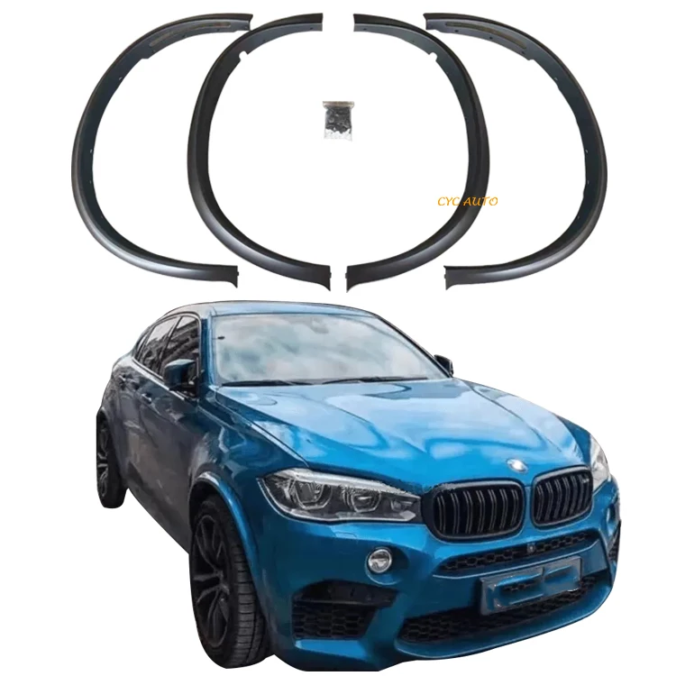 

X6 series facelift F16 wide wheel arch for BMW F16 M performance cover wide car wheel arche full set