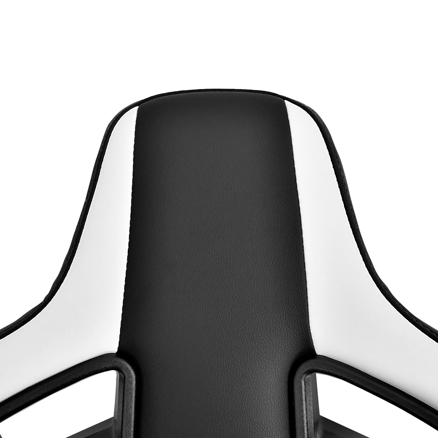 Tiypeor Universal Car Headrest Seat 425mm*386mm Black White Leather Racing Headrests Seat For Vehicle view 4