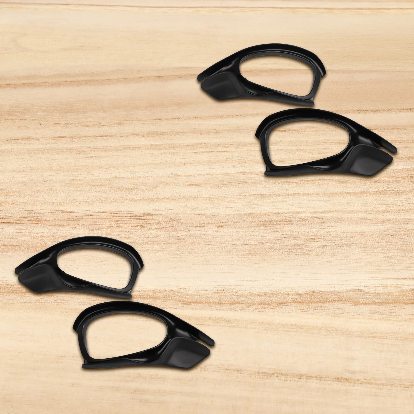 Black Silicone Side Blinders Replacement Side Shield Blinders for Oakley Mars X Metal Frame