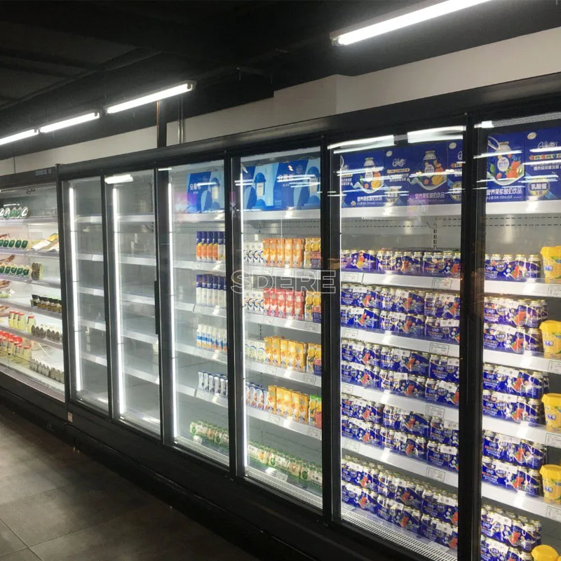 

FOODLINE Customized Supermarket Drink Refrigerator Display Fridge Multideck Open Chiller Showcase Commercial Grade System