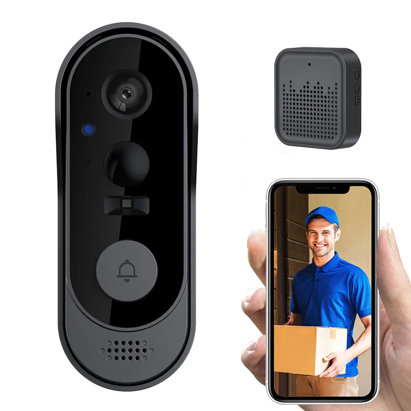 Wireless Video Doorbell Night Vision Two-way Radio 2.4G WiFi Phone Remote Visual Door Bell 50M Penetration